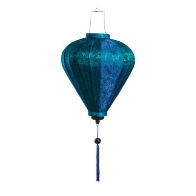 Blue silk lantern from Vietnam